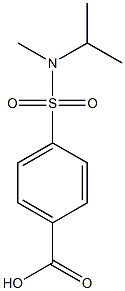 4-{[isopropyl(methyl)amino]sulfonyl}benzoic acid Structure