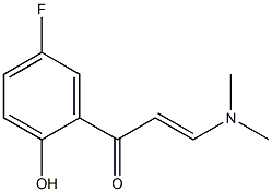 3-(dimethylamino)-1-(5-fluoro-2-hydroxyphenyl)prop-2-en-1-one 结构式