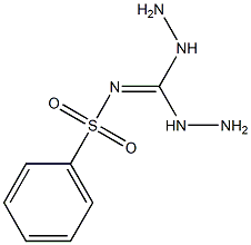 N1-dihydrazinomethylidenebenzene-1-sulfonamide 化学構造式