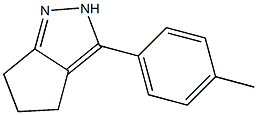 3-(4-methylphenyl)-2,4,5,6-tetrahydrocyclopenta[c]pyrazole Struktur