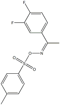 N-[1-(3,4-difluorophenyl)ethylidene]-N-{[(4-methylphenyl)sulfonyl]oxy}amine Structure