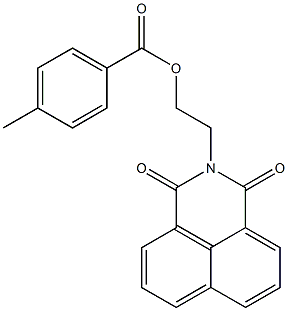 2-(1,3-dioxo-2,3-dihydro-1H-benzo[de]isoquinolin-2-yl)ethyl 4-methylbenzoate Structure