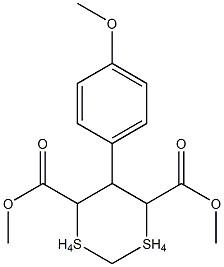 dimethyl 5-(4-methoxyphenyl)-1,1,3,3-tetraoxo-1lambda~6~,3lambda~6~-dithiane-4,6-dicarboxylate|