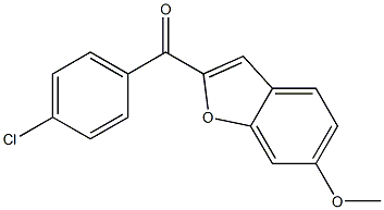 (4-chlorophenyl)(6-methoxybenzo[b]furan-2-yl)methanone Structure