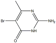 2-amino-5-bromo-6-methyl-3,4-dihydropyrimidin-4-one 结构式