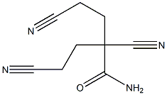 2,4-dicyano-2-(2-cyanoethyl)butanamide Structure