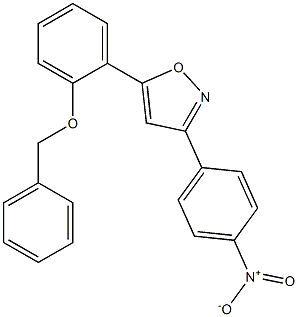 5-[2-(benzyloxy)phenyl]-3-(4-nitrophenyl)isoxazole Structure