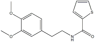 N-(3,4-dimethoxyphenethyl)-2-thiophenecarboxamide 化学構造式