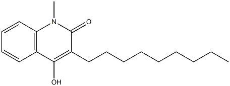 4-hydroxy-1-methyl-3-nonyl-1,2-dihydroquinolin-2-one Struktur
