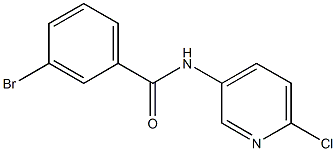 3-bromo-N-(6-chloro-3-pyridinyl)benzenecarboxamide Structure