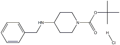 4-Benzylamino-1-Boc-piperidin HCl,,结构式