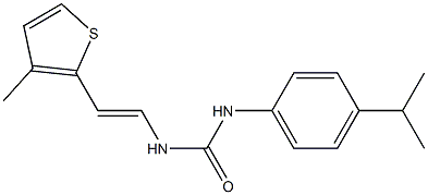 N-(4-isopropylphenyl)-N'-[2-(3-methyl-2-thienyl)vinyl]urea