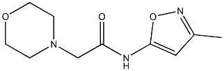 N-(3-methyl-5-isoxazolyl)-2-morpholinoacetamide Structure