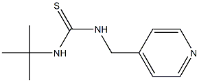 N-(tert-butyl)-N'-(4-pyridinylmethyl)thiourea 化学構造式