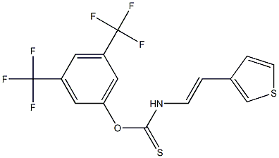  3,5-di(trifluoromethyl)phenyl {[2-(3-thienyl)vinyl]amino}methanethioate