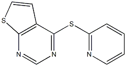 4-(2-pyridylthio)thieno[2,3-d]pyrimidine 结构式