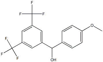 [3,5-di(trifluoromethyl)phenyl](4-methoxyphenyl)methanol,,结构式