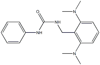 N-[2,6-di(dimethylamino)benzyl]-N'-phenylurea,,结构式