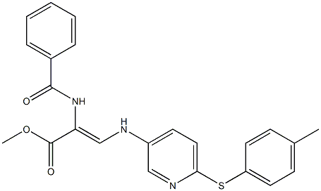 methyl 2-(benzoylamino)-3-({6-[(4-methylphenyl)thio]-3-pyridyl}amino)acrylate