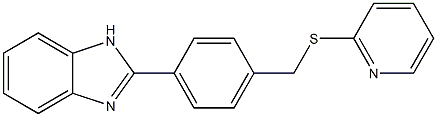 2-{4-[(2-pyridylthio)methyl]phenyl}-1H-benzo[d]imidazole Structure