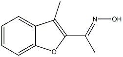 (1E)-1-(3-methyl-1-benzofuran-2-yl)ethanone oxime Structure