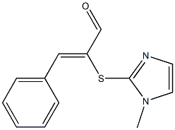2-[(1-methyl-1H-imidazol-2-yl)thio]-3-phenylacrylaldehyde