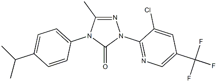 2-[3-chloro-5-(trifluoromethyl)-2-pyridinyl]-4-(4-isopropylphenyl)-5-methyl-2,4-dihydro-3H-1,2,4-triazol-3-one