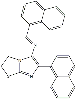 N5-(1-naphthylmethylidene)-6-(1-naphthyl)-2,3-dihydroimidazo[2,1-b][1,3]thiazol-5-amine Structure