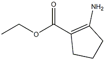 ethyl 2-aminocyclopent-1-ene-1-carboxylate Struktur