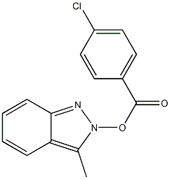 3-methyl-2H-indazol-2-yl 4-chlorobenzoate Struktur