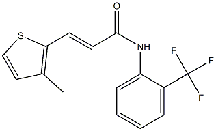 N1-[2-(trifluoromethyl)phenyl]-3-(3-methyl-2-thienyl)acrylamide