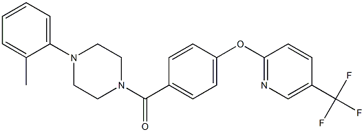 [4-(2-methylphenyl)piperazino](4-{[5-(trifluoromethyl)-2-pyridinyl]oxy}phenyl)methanone
