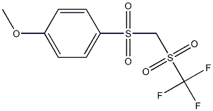  (4-methoxyphenyl)(dioxo){[(trifluoromethyl)sulfonyl]methyl}-lambda~6~-sulfane