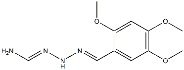 N'-(2,4,5-trimethoxybenzylidene)aminomethanehydrazonamide,,结构式