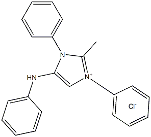 5-anilino-2-methyl-1,3-diphenyl-1H-imidazol-3-ium chloride Structure