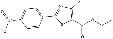 ethyl 4-methyl-2-(4-nitrophenyl)-1,3-thiazole-5-carboxylate Structure