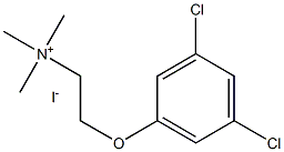 2-(3,5-dichlorophenoxy)-N,N,N-trimethyl-1-ethanaminium iodide Structure
