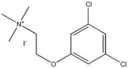 2-(3,5-dichlorophenoxy)-N,N,N-trimethyl-1-ethanaminium iodide 结构式