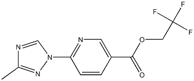 2,2,2-trifluoroethyl 6-(3-methyl-1H-1,2,4-triazol-1-yl)nicotinate