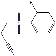 3-[(2-fluorophenyl)sulfonyl]propanenitrile|