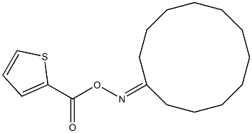 2-{[(cyclododecylideneamino)oxy]carbonyl}thiophene Structure