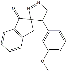 4',5'-dihydro-4'-(5-methoxyphenyl)spiro[indene-2(1H),3'-[3H]pyrazole]-1-one