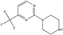 2-piperazino-4-(trifluoromethyl)pyrimidine Struktur