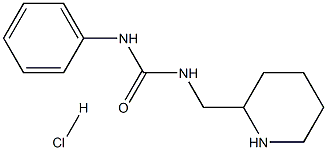 N-phenyl-N'-(piperidin-2-ylmethyl)urea hydrochloride 化学構造式