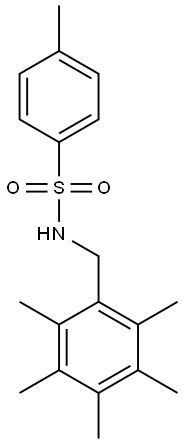 N1-(2,3,4,5,6-pentamethylbenzyl)-4-methylbenzene-1-sulfonamide|