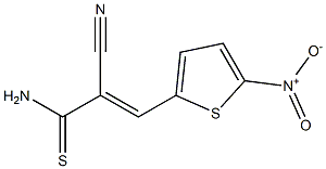 2-cyano-3-(5-nitro-2-thienyl)prop-2-enethioamide