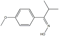 1-(4-methoxyphenyl)-2-methylpropan-1-one oxime,,结构式