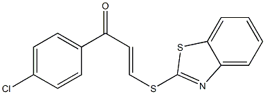 3-(1,3-benzothiazol-2-ylthio)-1-(4-chlorophenyl)prop-2-en-1-one
