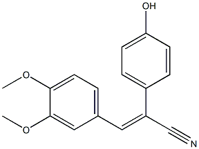 3-(3,4-dimethoxyphenyl)-2-(4-hydroxyphenyl)acrylonitrile