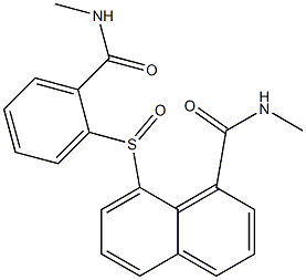 N1-methyl-8-({2-[(methylamino)carbonyl]phenyl}sulfinyl)-1-naphthamide|